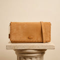 Moncrief Tan Suede Laura Crossbody Bag