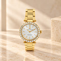 Chiara Ferragni Gold Tone Embellished Analogue Watch