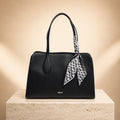 DKNY Black Allison Scarf Detail Handbag