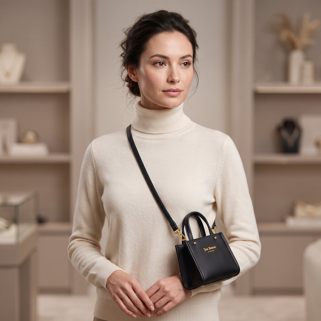 Juicy Couture Black Grace Mini Tote Bag