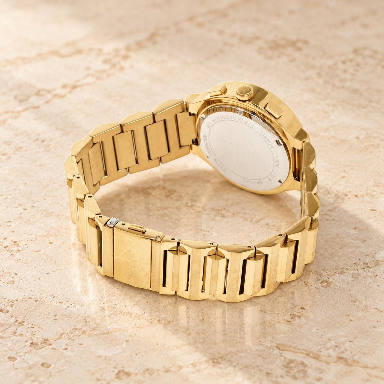 Michael Kors Gold Chronograph Watch, Polished Link Bracelet