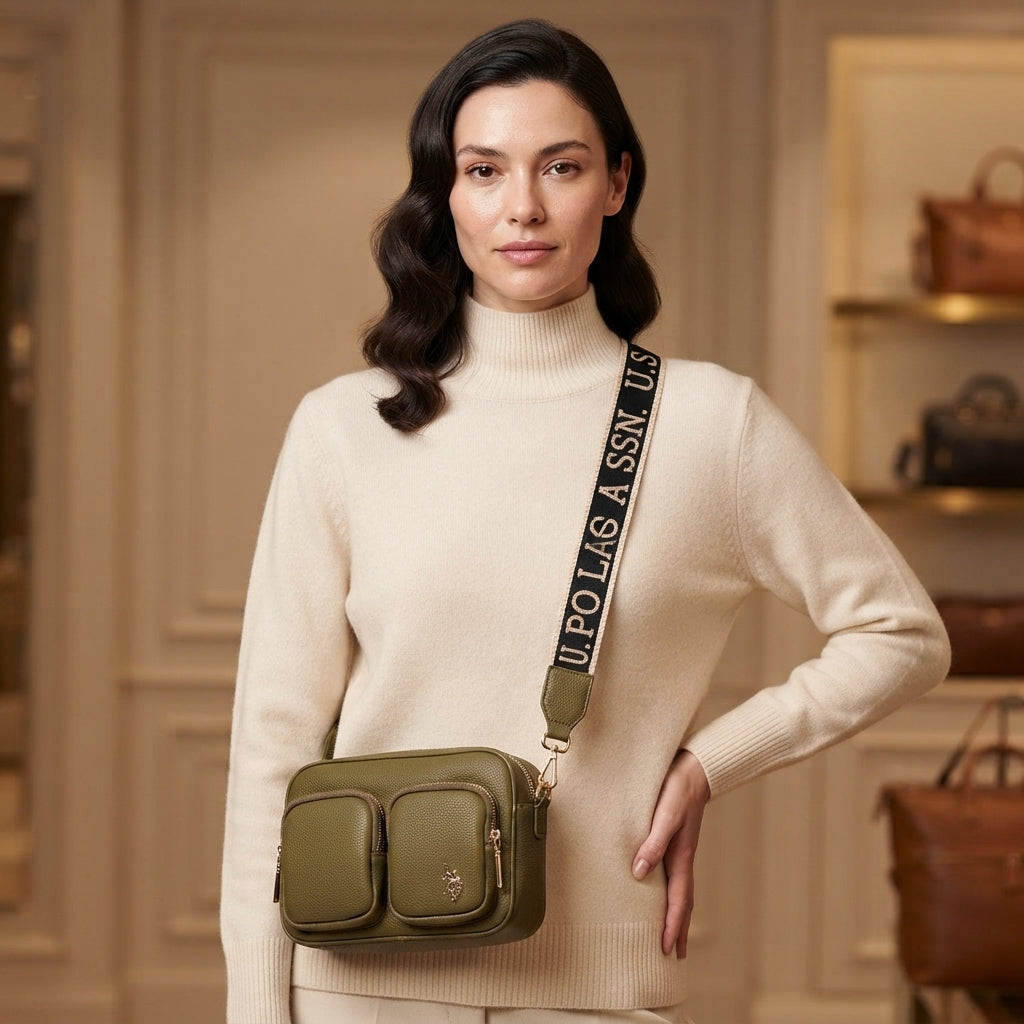 U.S. Polo Assn. Olive Crossbody Bag
