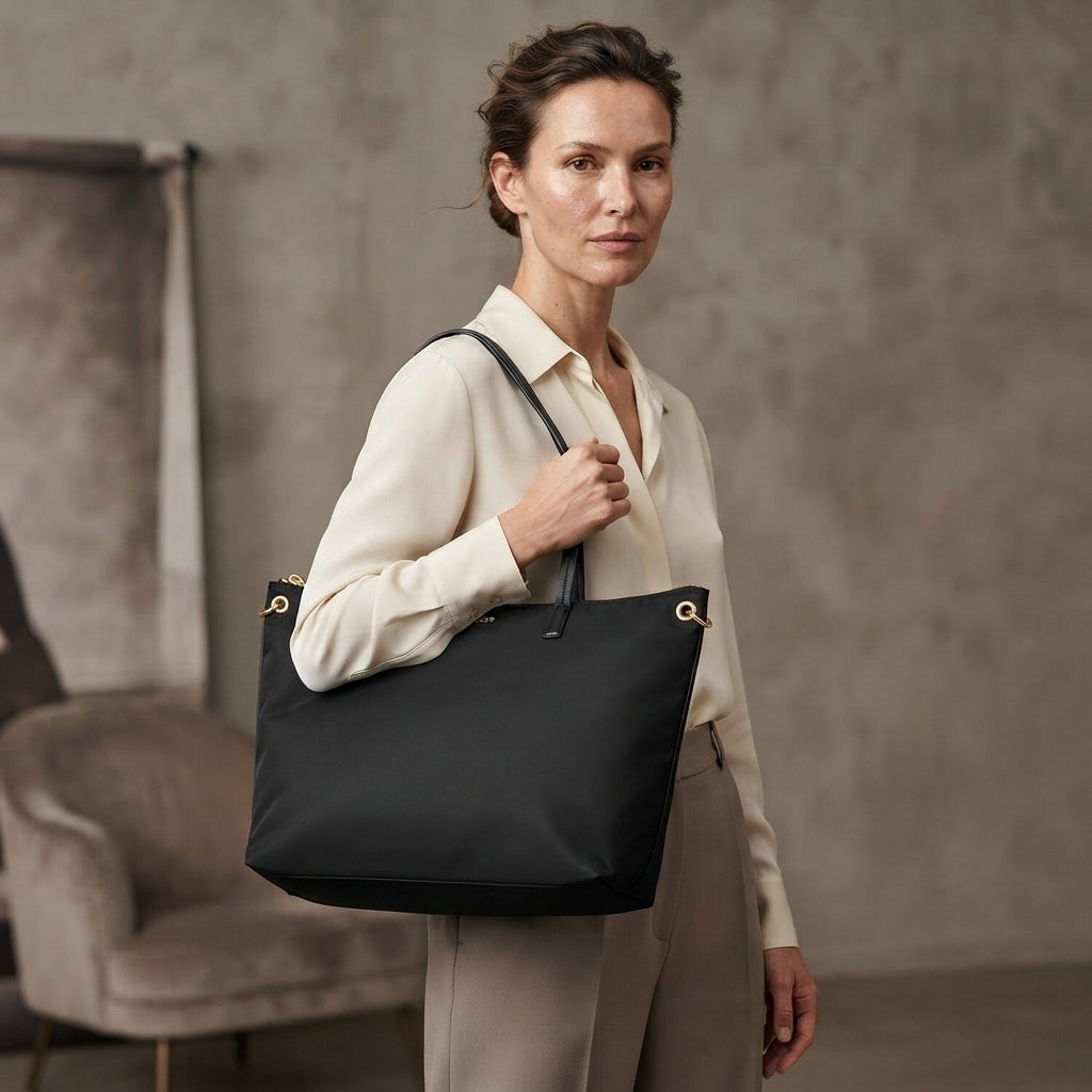 Osprey London Black Nylon Nomad Tote Bag