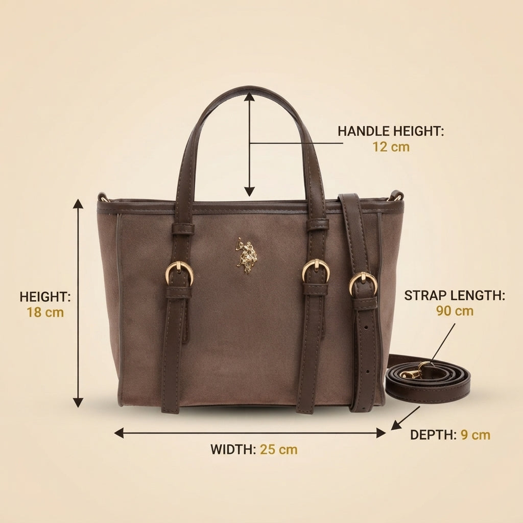U.S. Polo Assn. Brown Warwickshire Mini Tote Bag