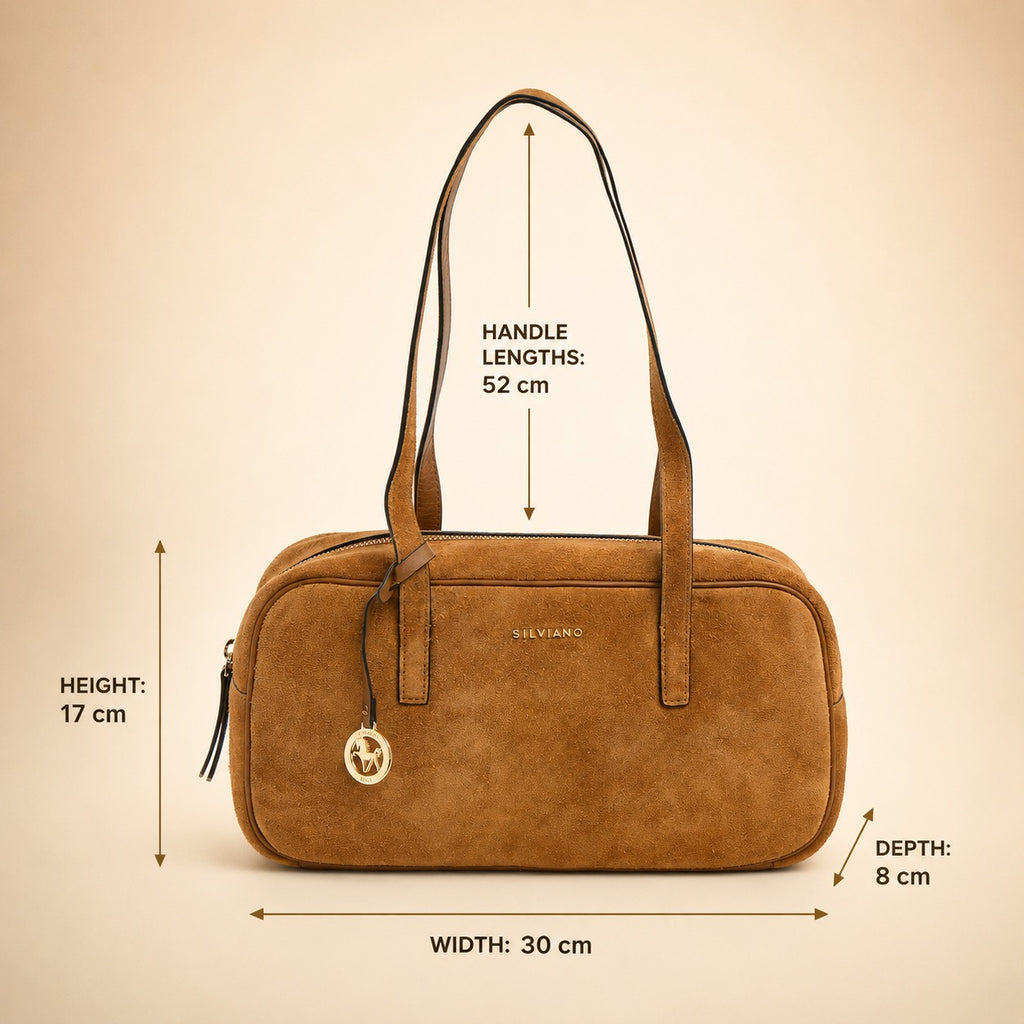 Silviano Tan Brown Shoulder Bag