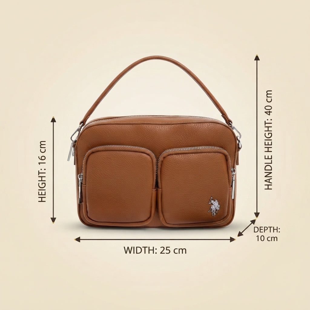 U.S. Polo Assn. Brown Camera Bag