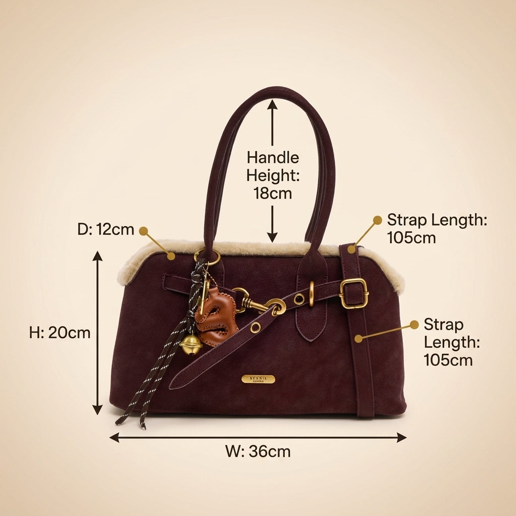 Bessie London Burgundy Grab Bag