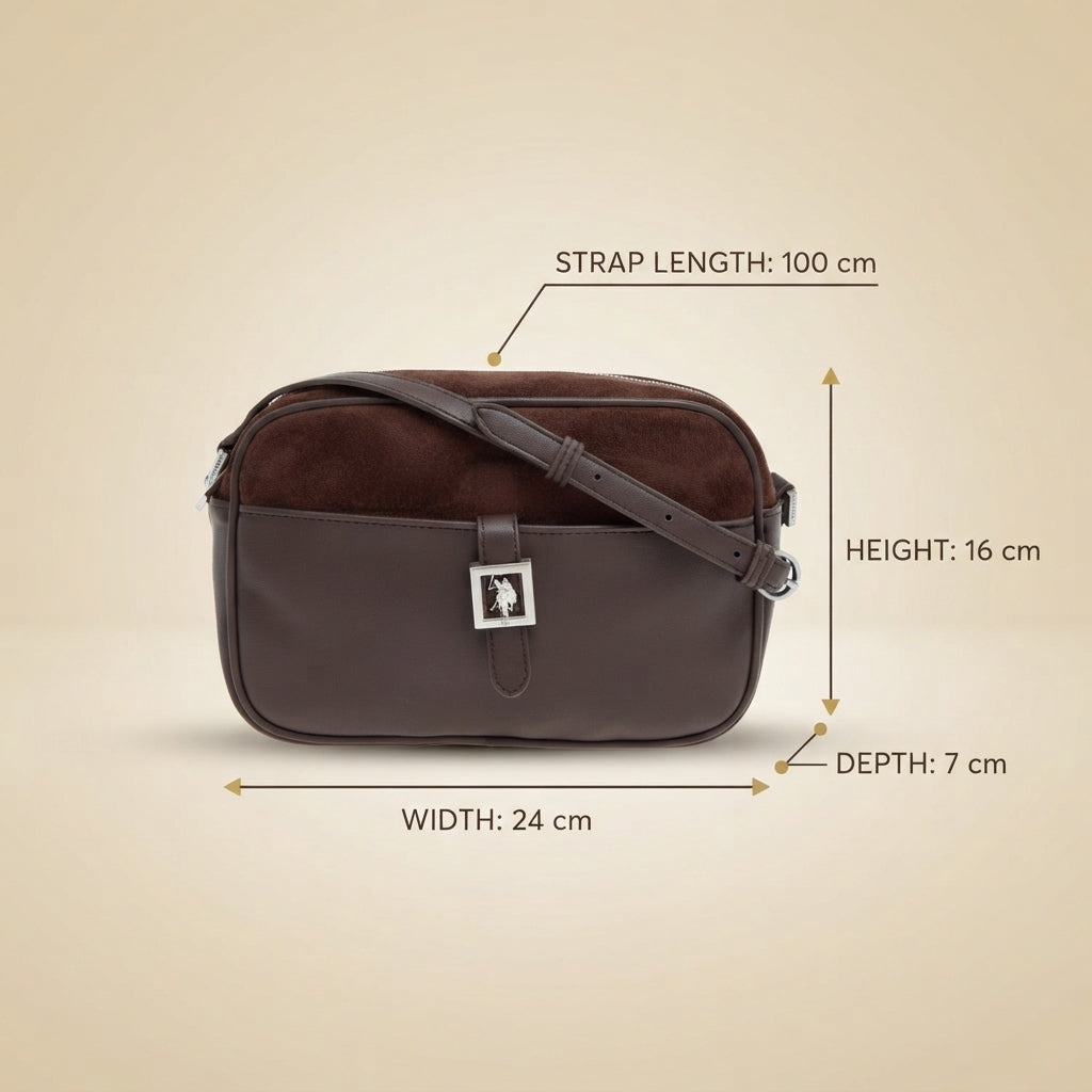 U.S. Polo Assn. Brown Crossbody Bag