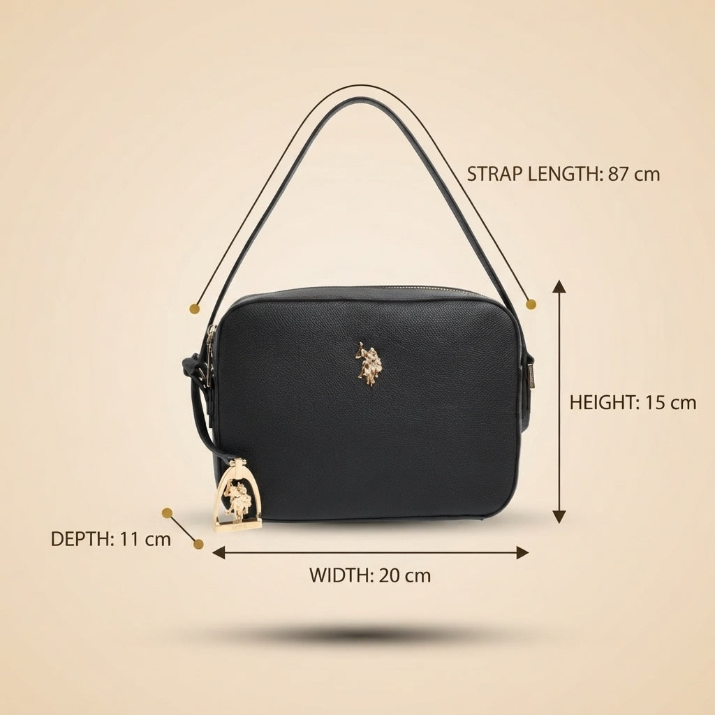 U.S. Polo Assn. Black Cross Body Bag
