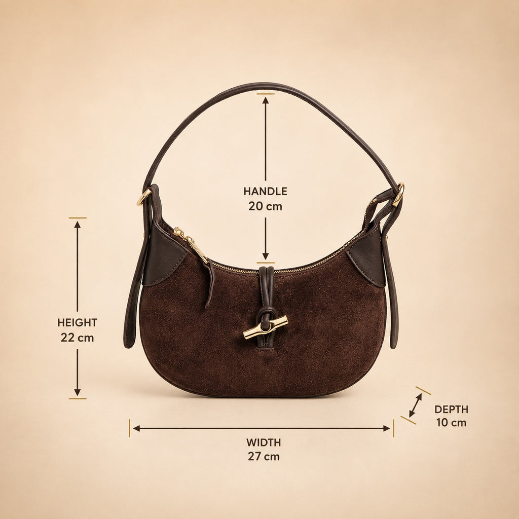 Silver Street London Brown Suede Shoulder Bag