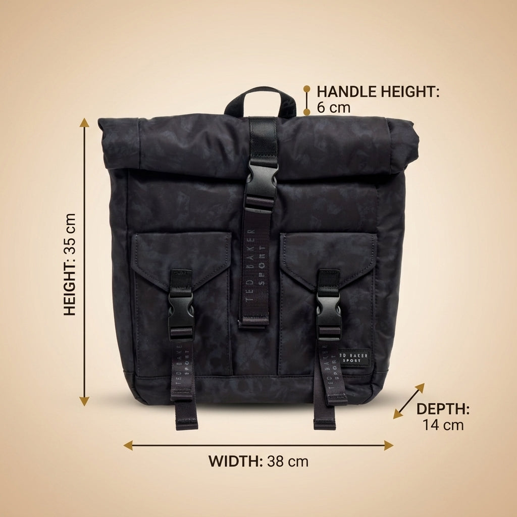 Ted Baker Sport Black Letica Backpack