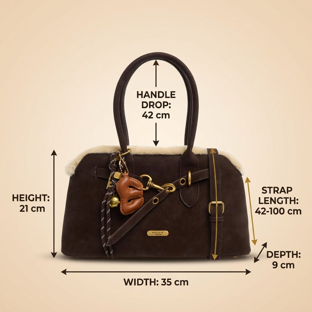Bessie London Brown Crossbody Bag