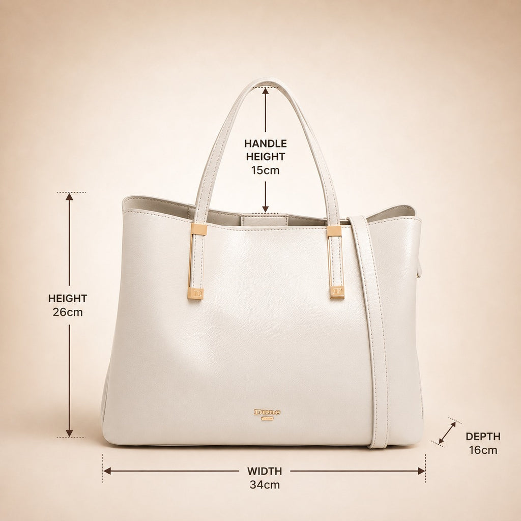 Dune London Grey Tote Shoulder Bag