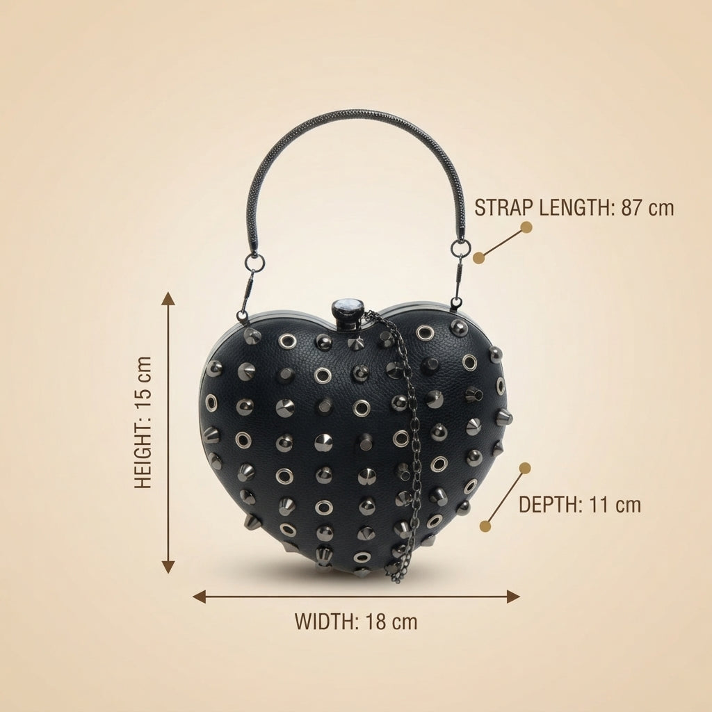 Bessie London Black Heart Grab Bag