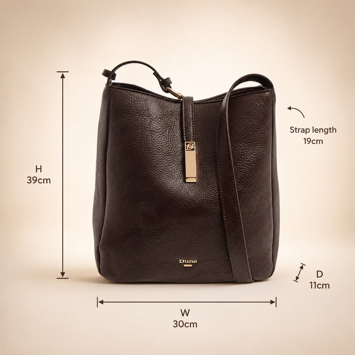 Dune London Brown Shoulder Bag