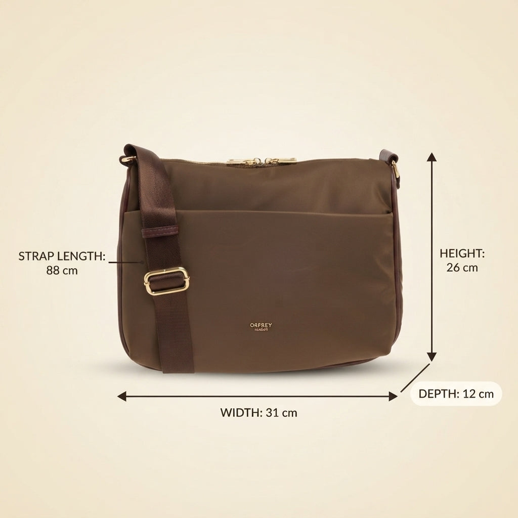 Osprey London Brown Nomad Zip Satchel