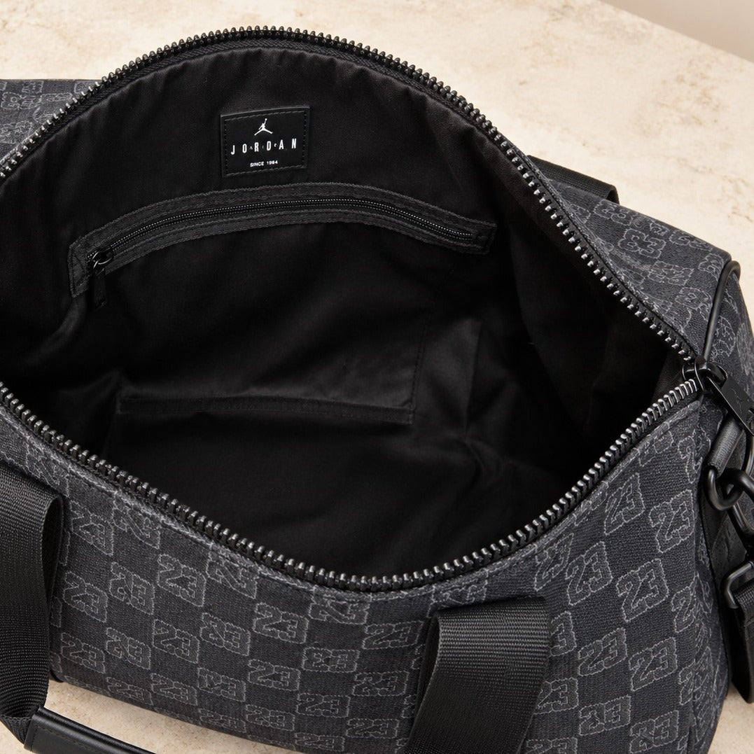 Jordan Grey Checkered 23 Duffle Bag