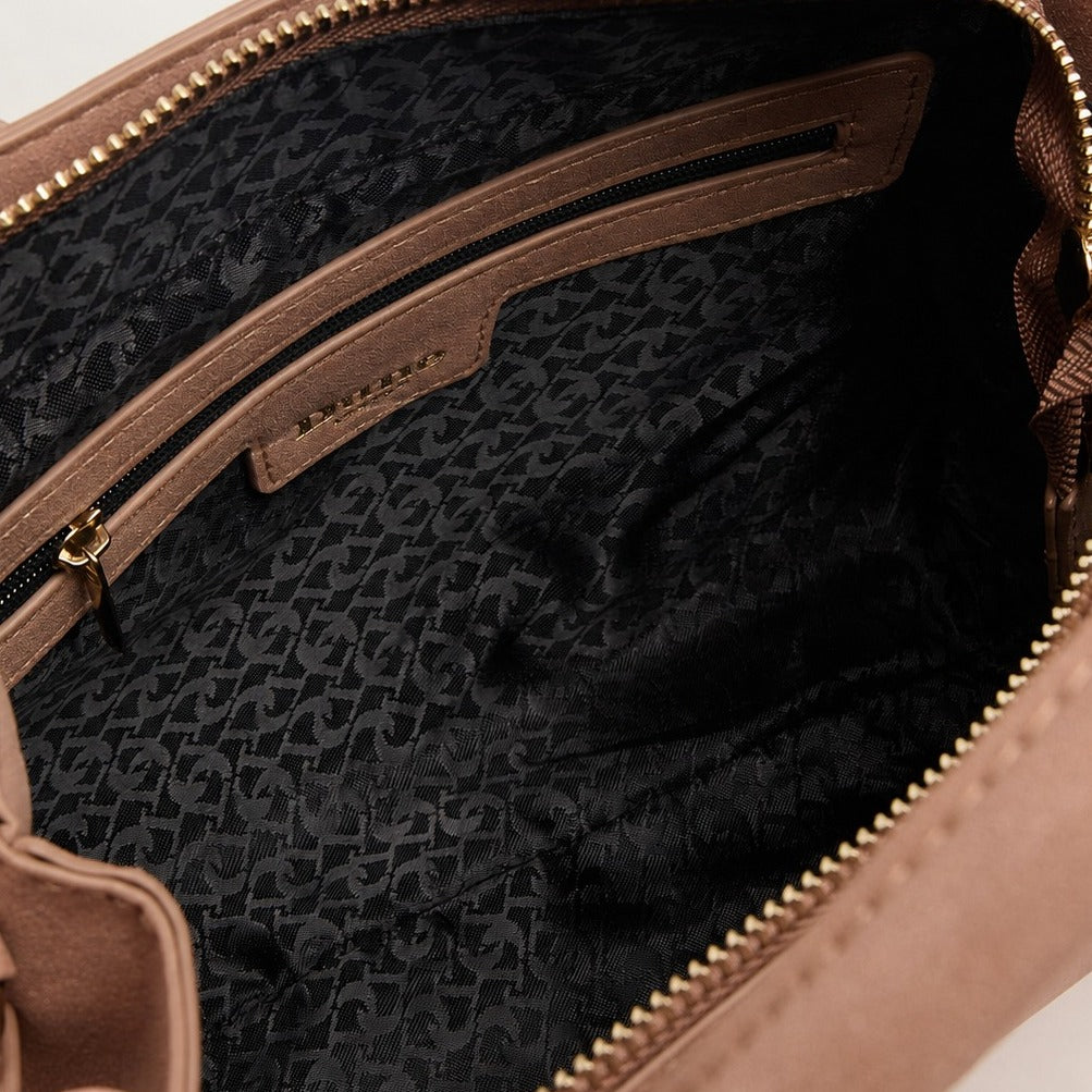 Dune London Peach Faux Suede Satchel Handbag