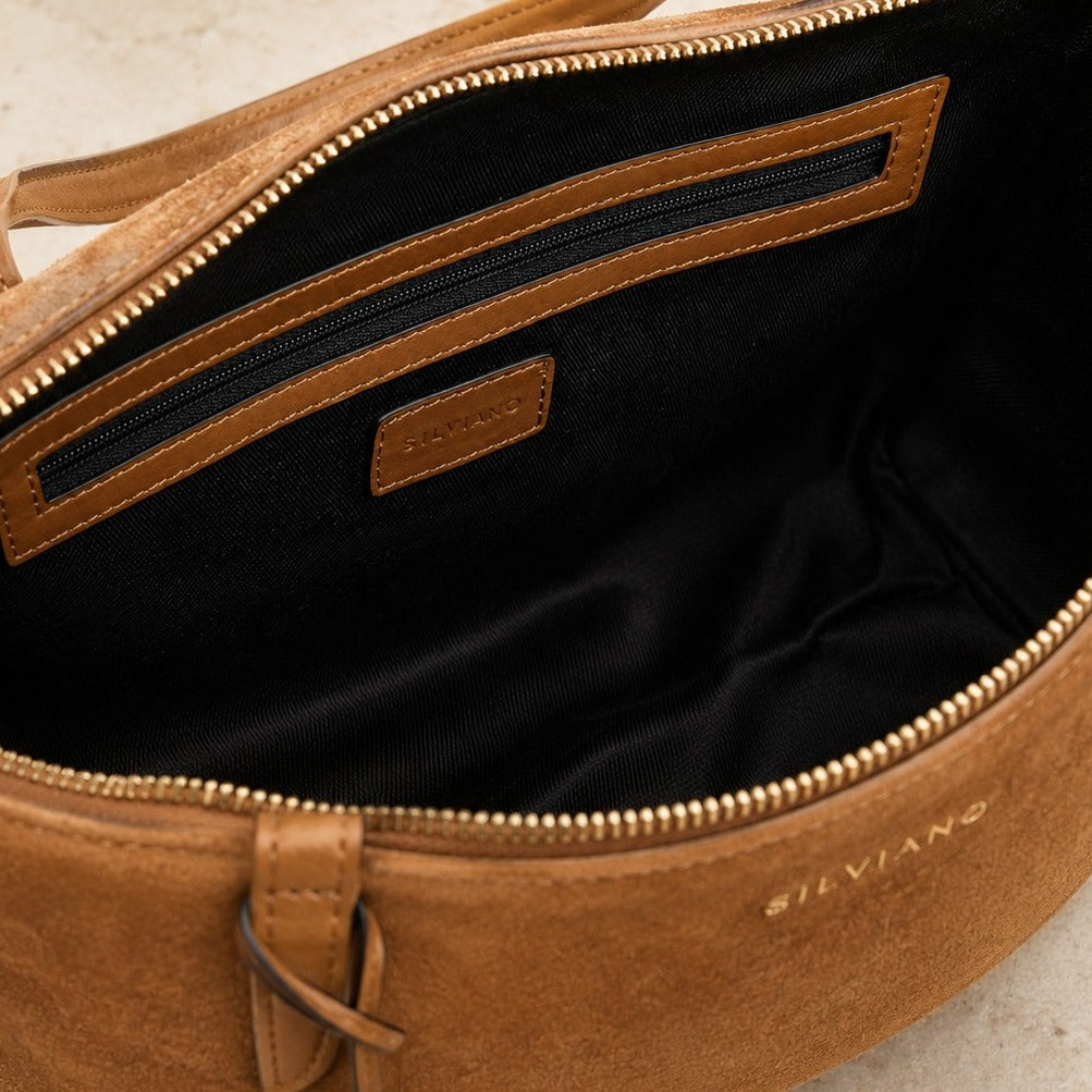 Silviano Tan Brown Shoulder Bag