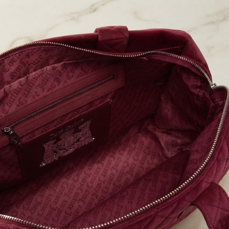 Juicy Couture Pink Embellished Logo Tote Bag