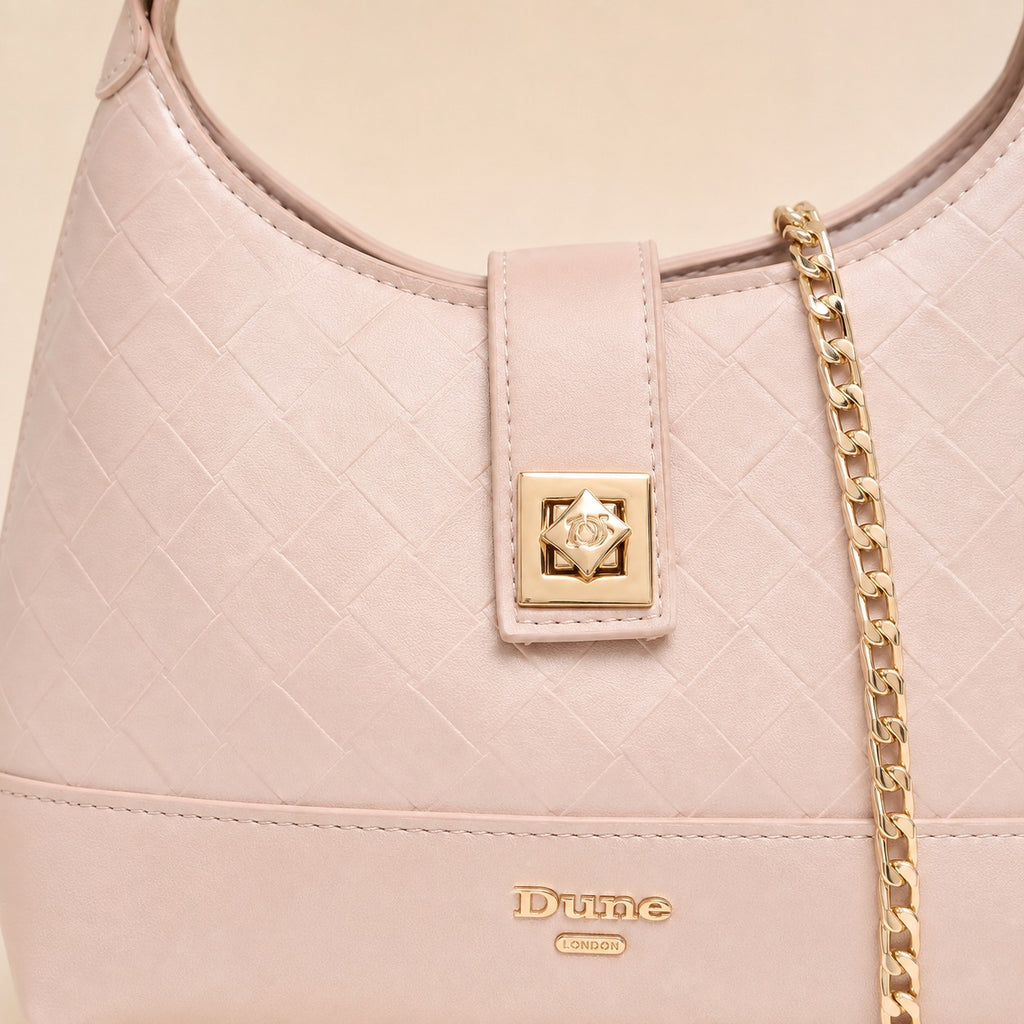 Dune London Pink Diddydoey Shoulder Bag, Gold Chain