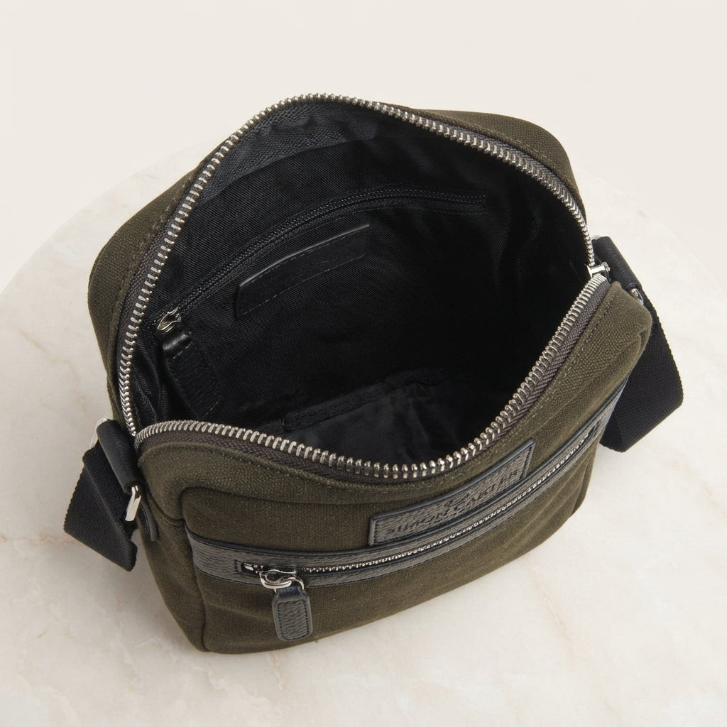 Simon Carter Dark Olive Crossbody Bag