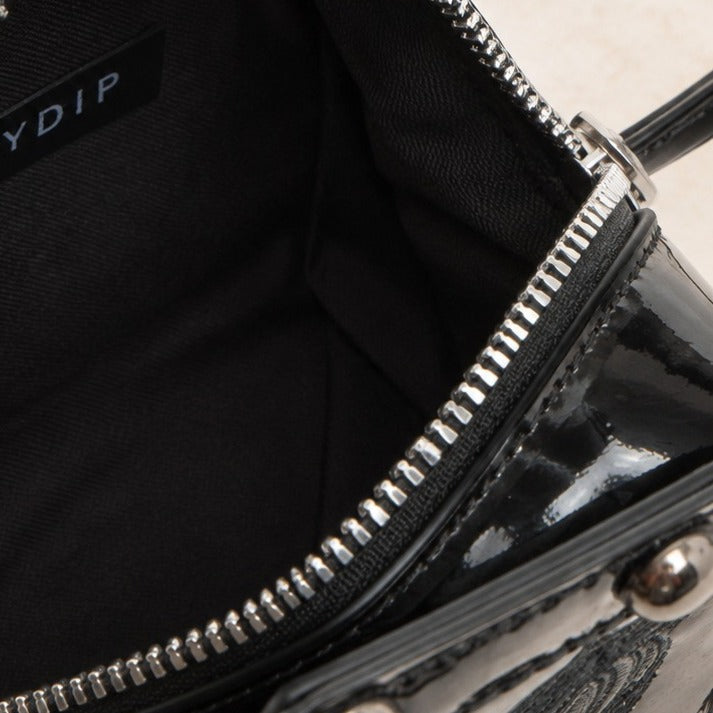 Skinnydip Black Coffin Cross Body Bag