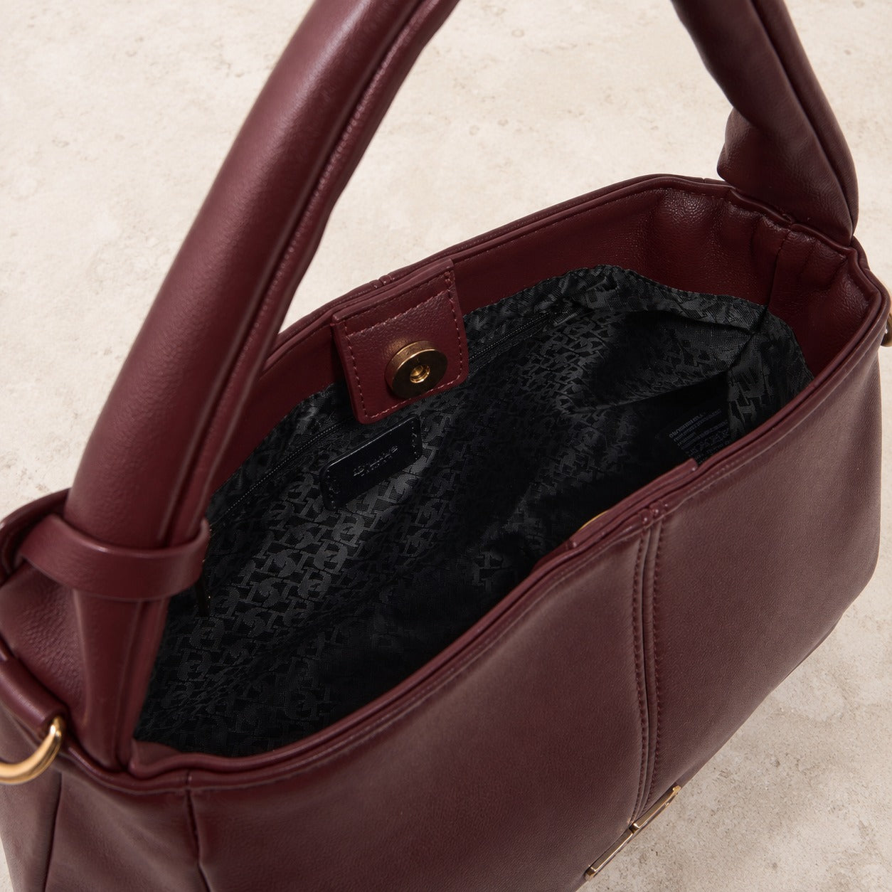 Dune London Burgundy Dawes Shoulder Bag