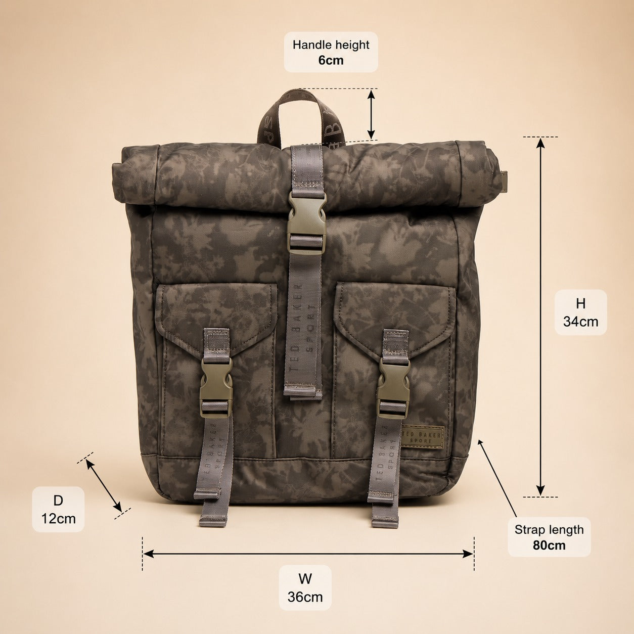 Ted Baker Sport Walnut Shadow Backpack