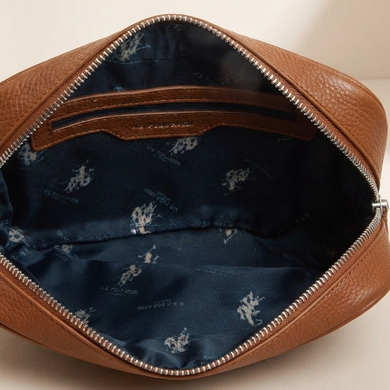 U.S. Polo Assn. Brown Mansion Crossbody Bag