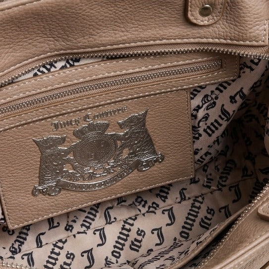 Juicy Couture Beige Brown Twig Tote Bag