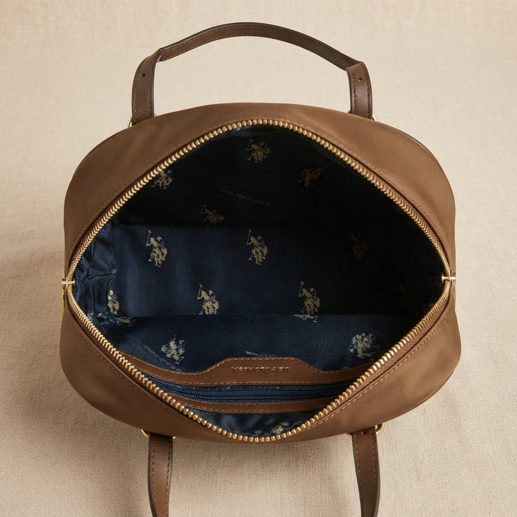 U.S. Polo Assn. Brown Houston Tote Bag