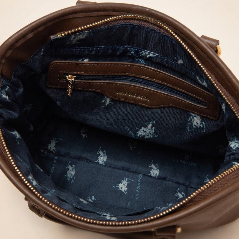 U.S. Polo Assn. Brown Warwickshire Mini Tote Bag