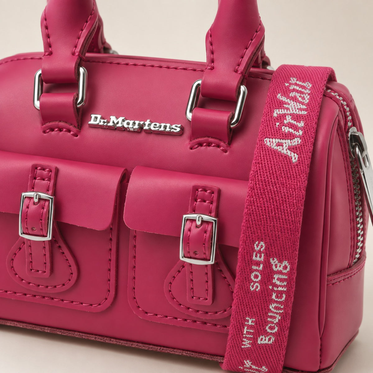 Dr Martens Fuchsia Pink Mini Top Handle Cross Body Bag