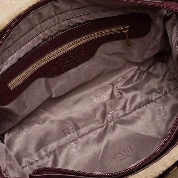 Bessie London Burgundy Grab Bag