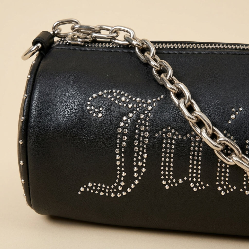 Juicy Couture Black Kimberly Barrel Shoulder Bag