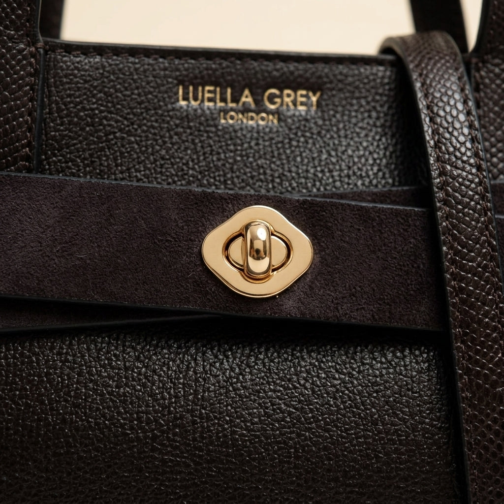 Luella Grey Chocolate Oriel Cross Body Bag