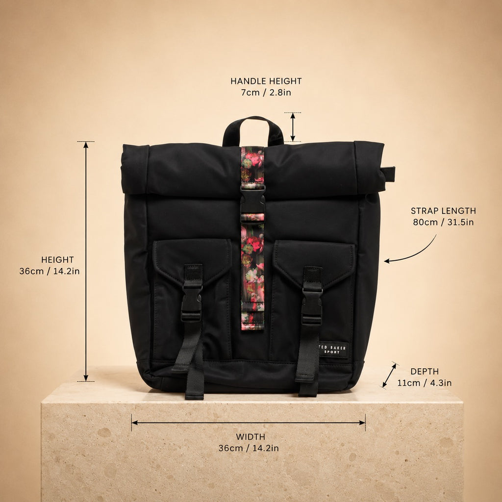 Ted Baker Black Letica Backpack