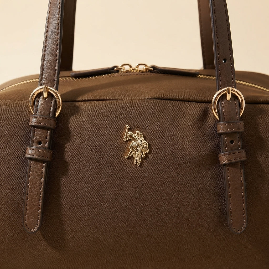 U.S. Polo Assn. Brown Houston Tote Bag