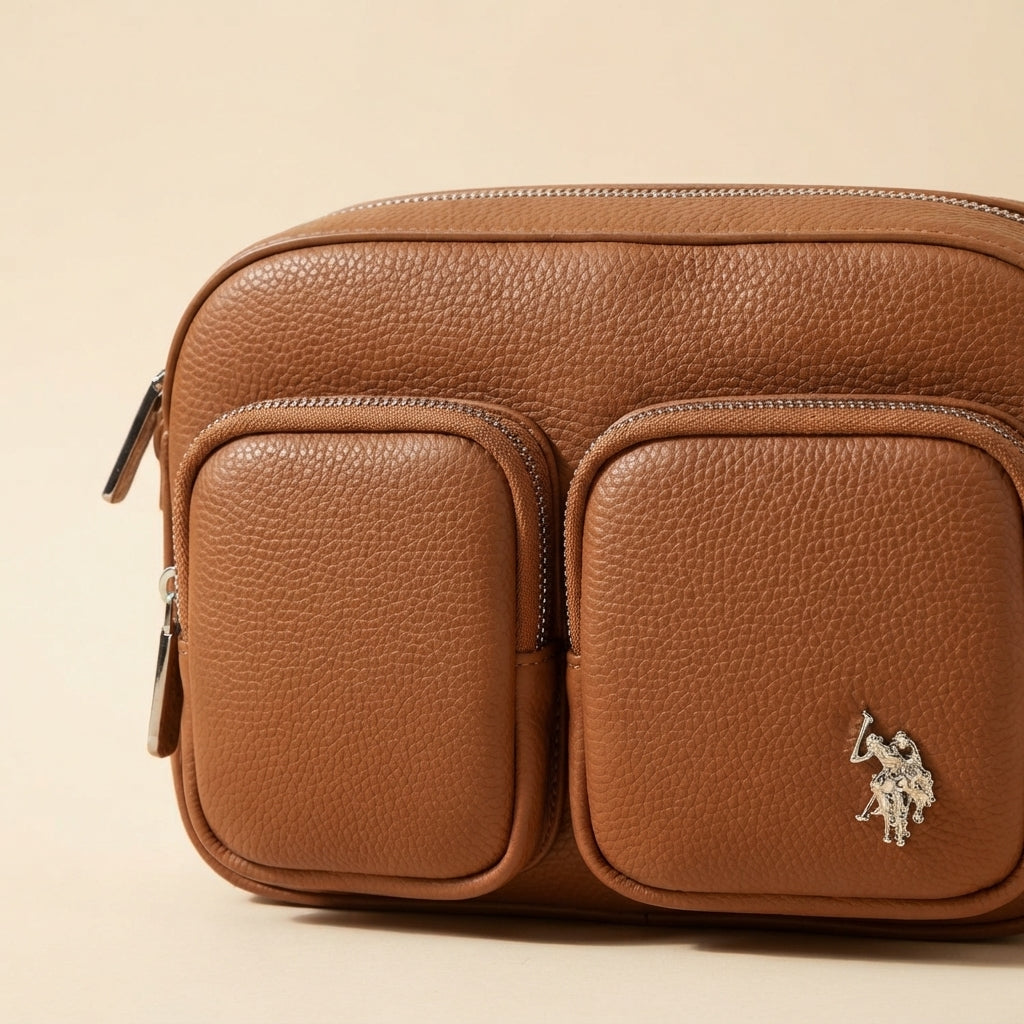 U.S. Polo Assn. Brown Camera Bag