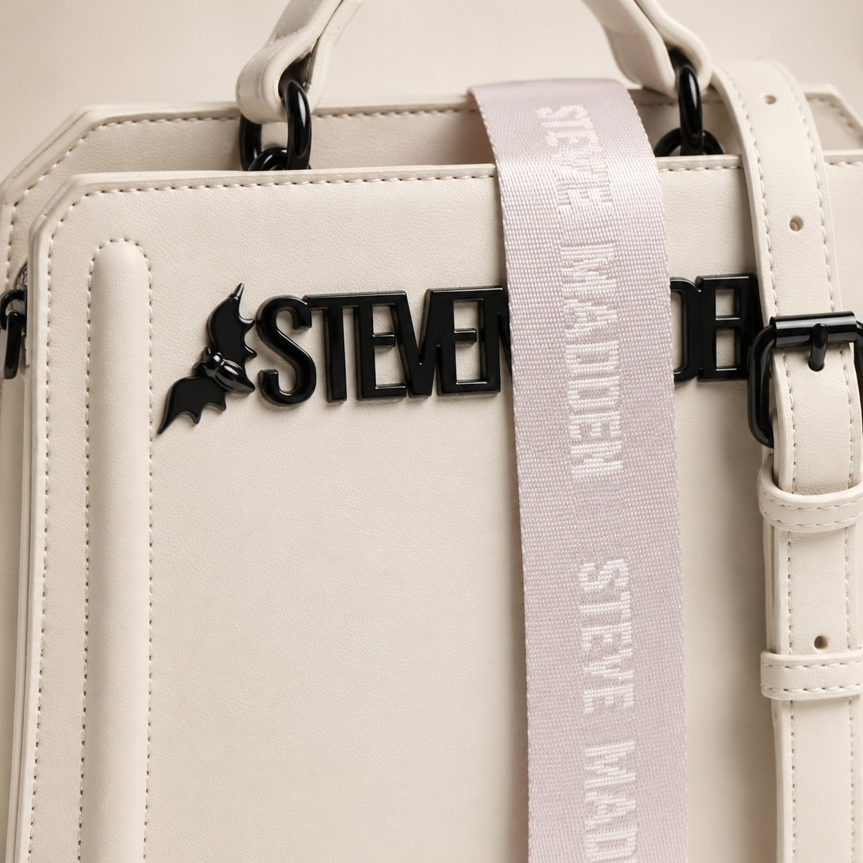 Steve Madden Chalk Emblem Logo Cross Body Bag