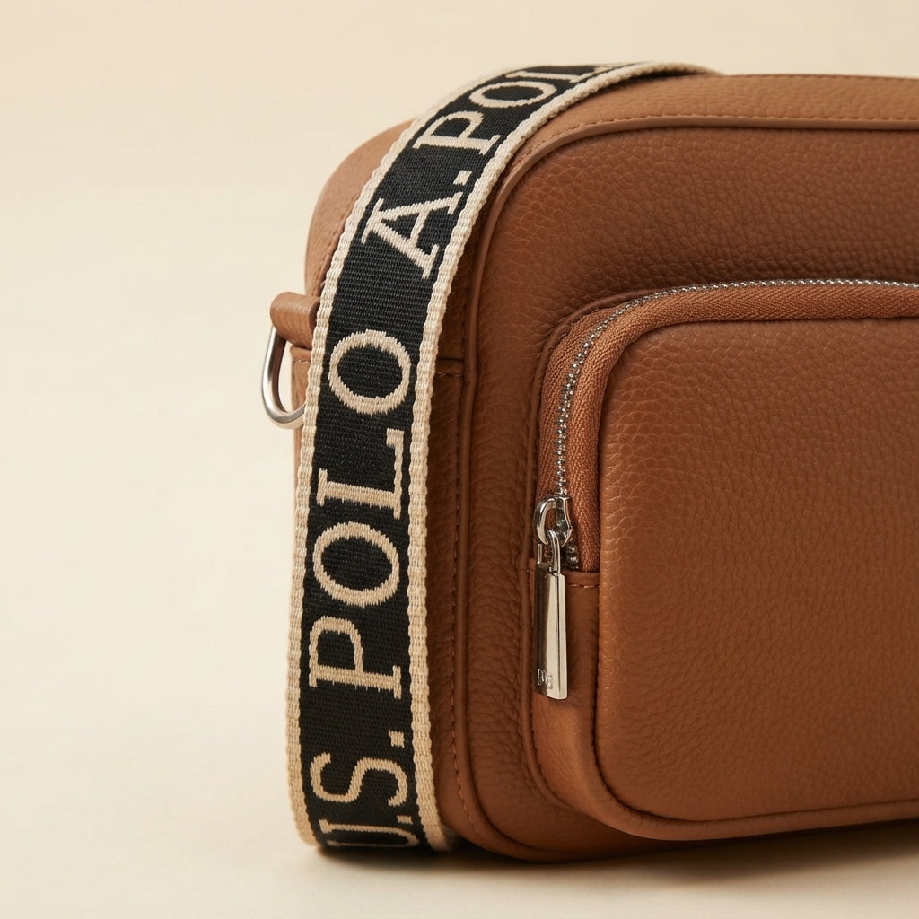 U.S. Polo Assn. Brown Mansion Crossbody Bag