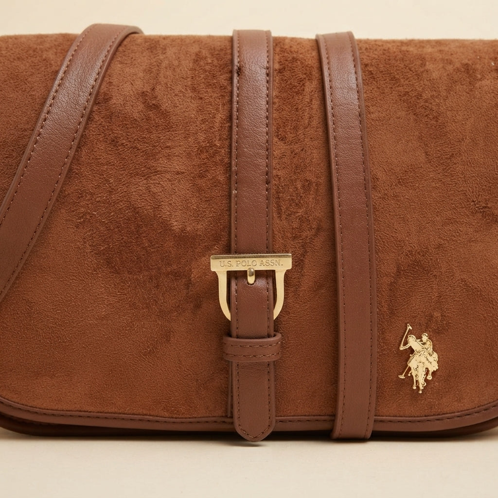 U.S. Polo Assn. Tan Crossbody Bag