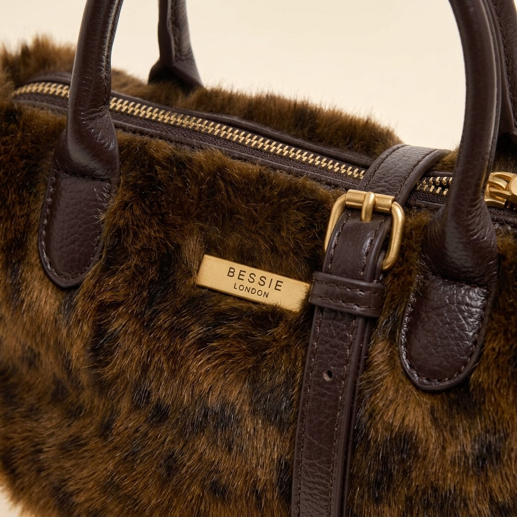 Bessie London Brown Dalmatian Grab Bag
