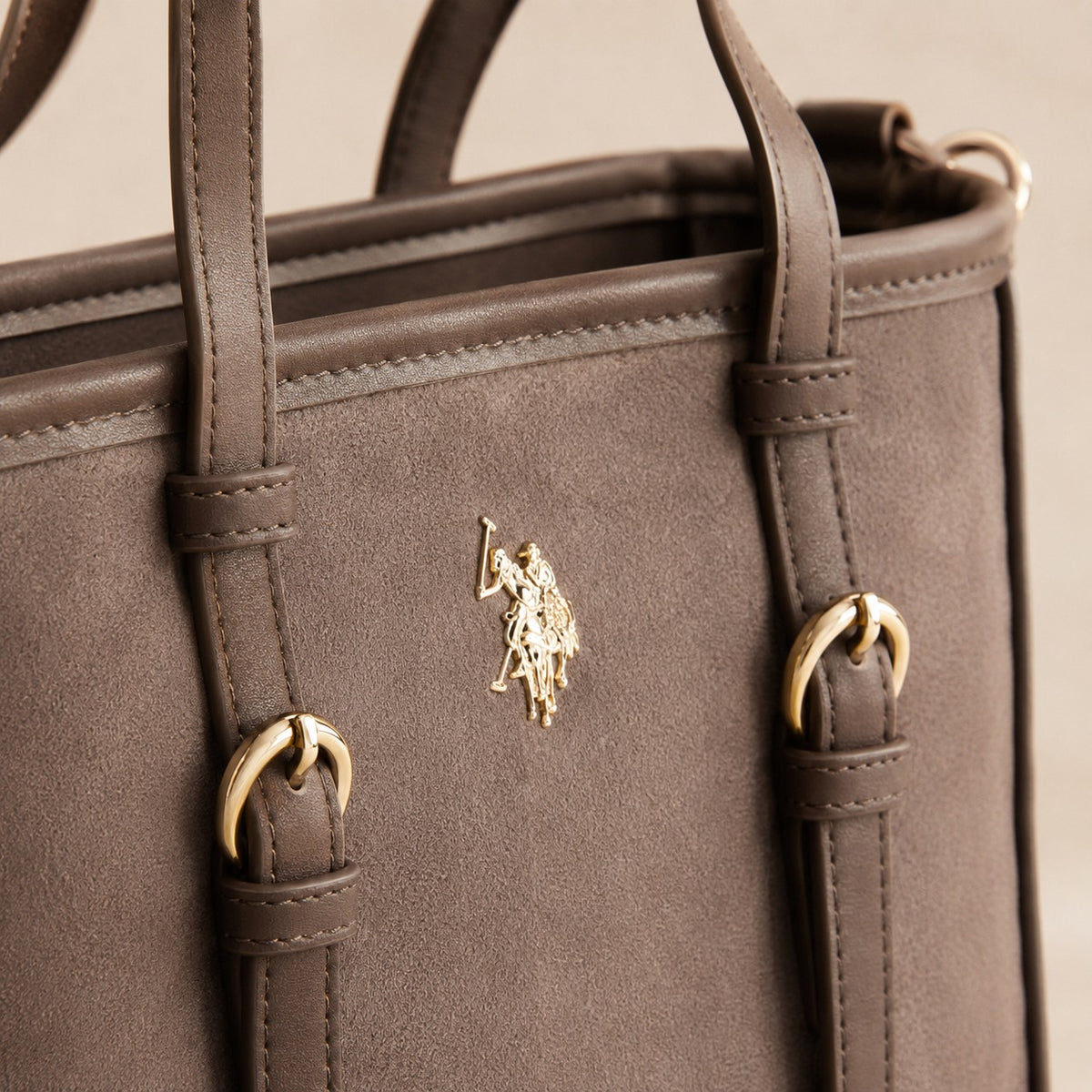U.S. Polo Assn. Taupe Shoulder Bag