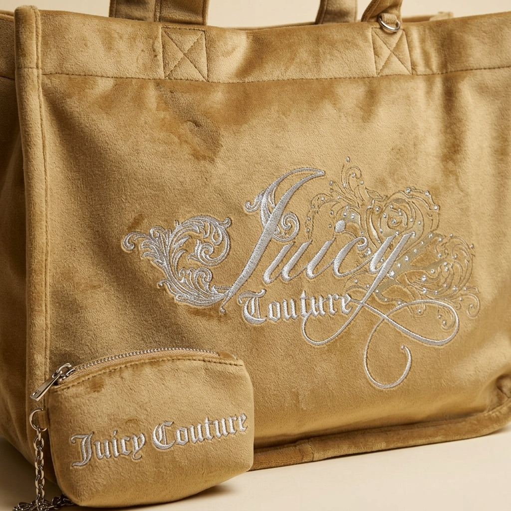 Juicy Couture Beige Frida Shopping Tote With Wallet