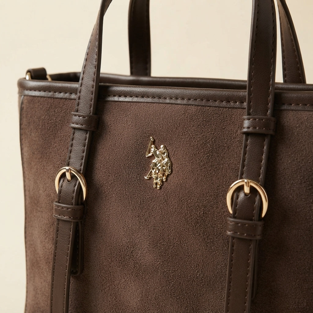 U.S. Polo Assn. Brown Warwickshire Mini Tote Bag
