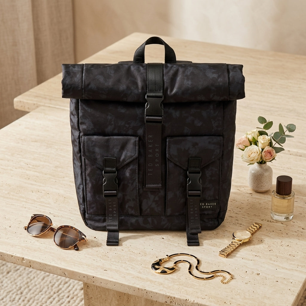 Ted Baker Sport Black Letica Backpack