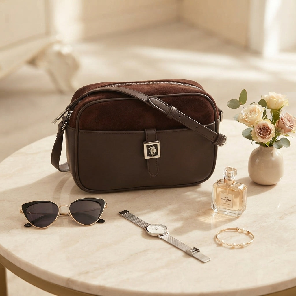 U.S. Polo Assn. Brown Crossbody Bag