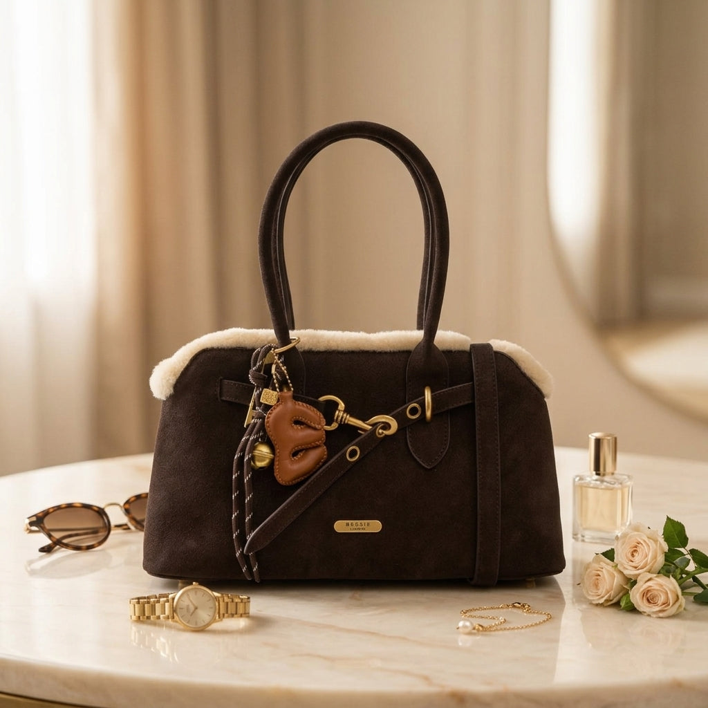Bessie London Brown Crossbody Bag